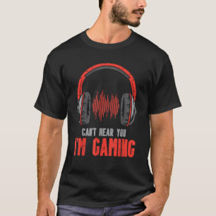 Não Posso Ouvir Você Estou Jogando Camiseta Divert