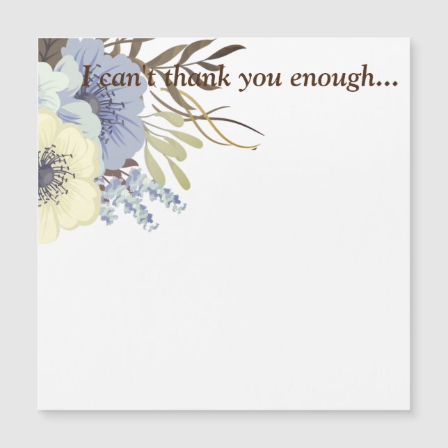 Não posso te obrigado o suficiente... (Frente)