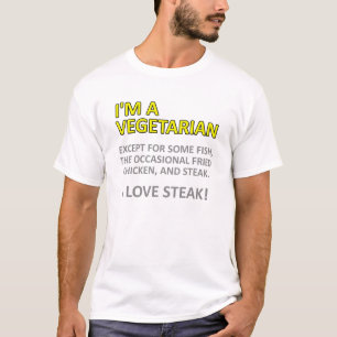 Não Realmente uma Camiseta Divertida Vegetariana