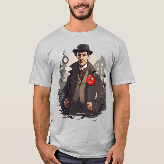 Não S— Camisa de Sherlock Men (Frente)
