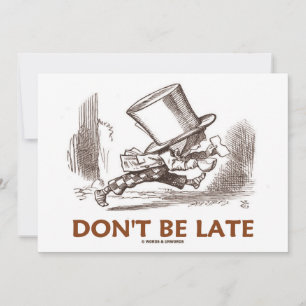 Não Se Atrase (Mad Hatter Correndo)