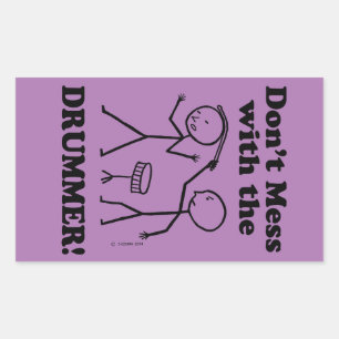 Não se meta com o adesivo retangular do tambor