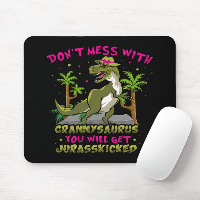 Não se meta com o mouse Pad Grannysaurus (Com mouse)