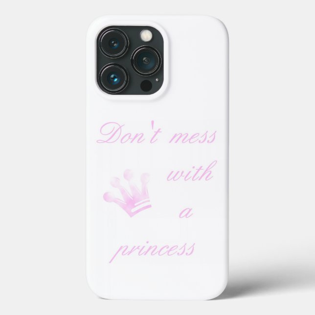 Não se meta com uma princesa - capas de iphone bra (Verso)