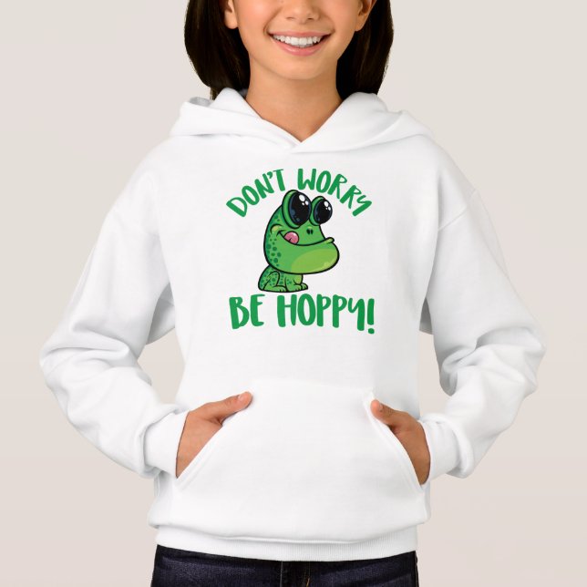 Não se preocupe com o Sapo de animação sorridente (Frente)