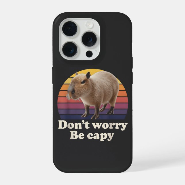 Não se preocupe seja capivara fofo Desenho de pun  (Verso)