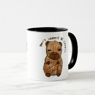 Não se Preocupe, Seja Capy! Caneca de Capivara Des