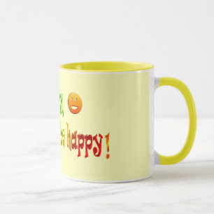 Não se preocupe, seja feliz! Caneca