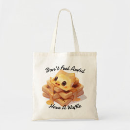 Não se sinta mal, tenha uma bolsa de waffle Tote