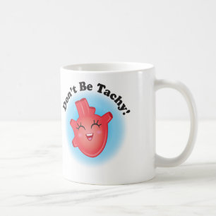 Não seja caneca de café anatômica do coração 