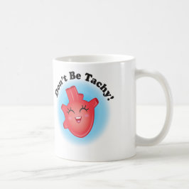 Não seja caneca de café anatômica do coração de