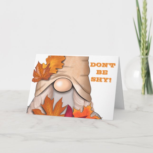 NÃO SEJA TÍMIDO **aniversário de 21 anos** CARTÃO  (Frente)