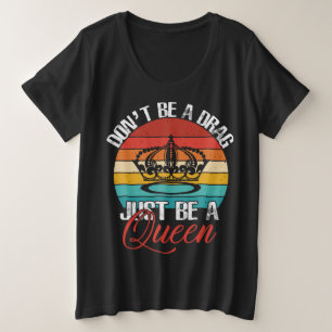 Não seja uma camisa de Arraste de Tamanho Mais