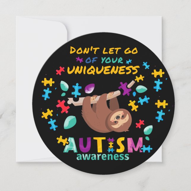 Não solte o autismo personalizado (Frente)