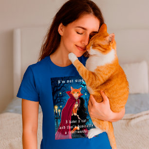 Não Solteiro, tenho uma citação de gato e divertid