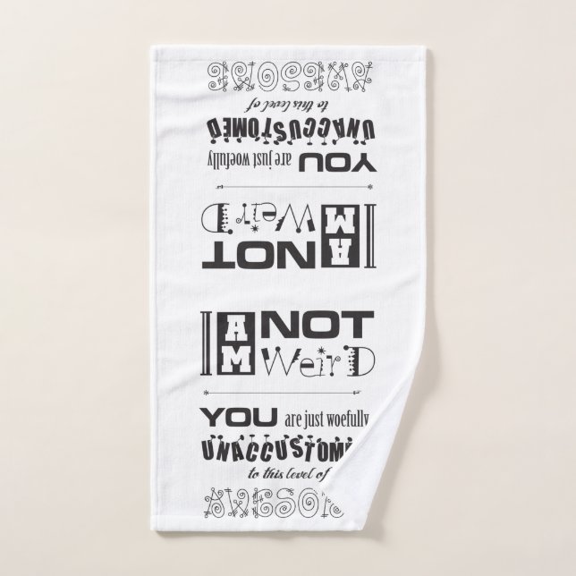 Não sou estranho! Toalha (Toalha de mão)