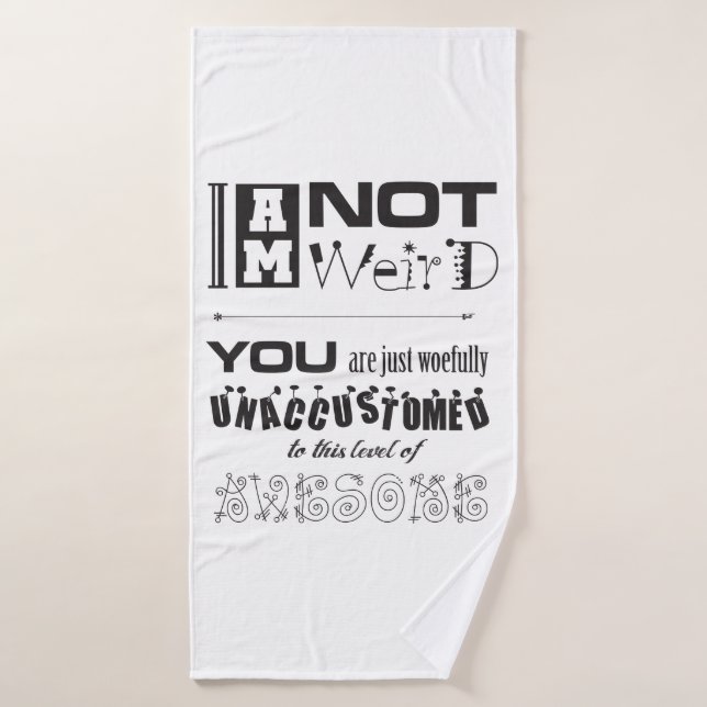 Não sou estranho! Toalha de Banho (Toalha de Banho)