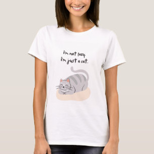 Não sou preguiçoso, sou apenas uma camiseta de gat