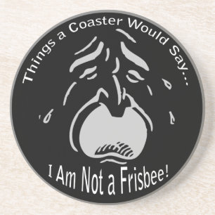 Não sou uma Porta copos Escura Frisbee