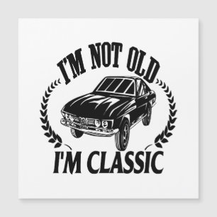 Não sou velho sou clássico carro engraçado
