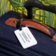 Não sua etiqueta de bagagem personalizada | Cobalt (Back Insitu 3)