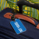 Não sua etiqueta de bagagem personalizada | Cobalt (Front Insitu 1)