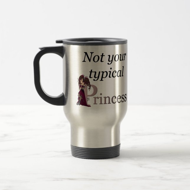 Não sua princesa típica caneca de viagem… Estilo (Esquerda)