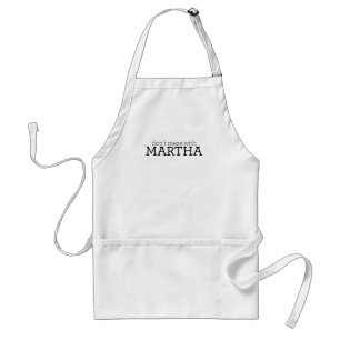 Não suje com avental de Martha