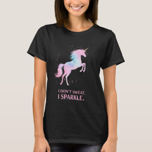 Não Suo Camiseta de Treino de Cômico Unicórnio Div