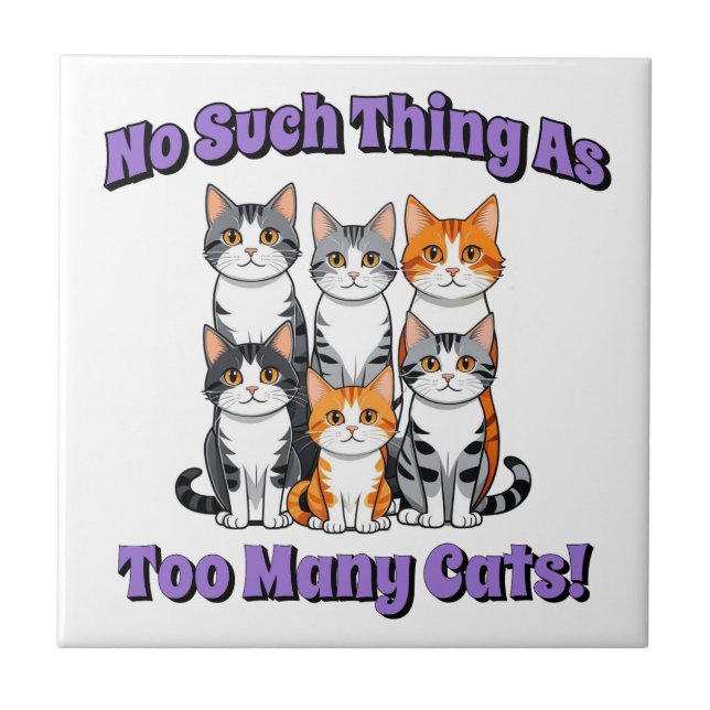 Não, tal coisa como tantos gatos! (Frente)