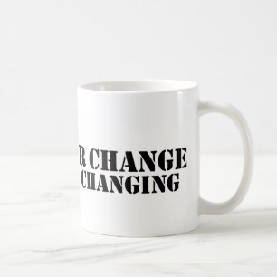 Não tema letras grandes da caneca de café