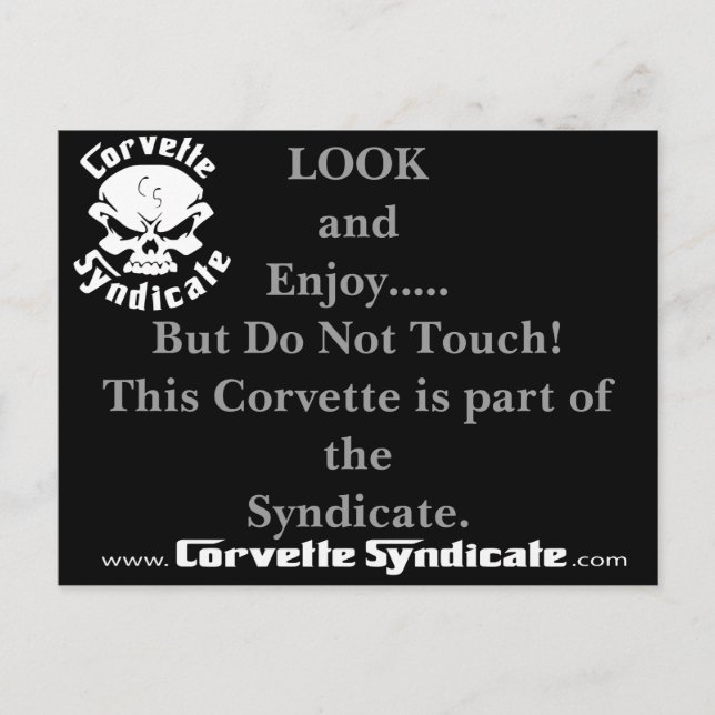 Não tocar no cartão postal (Frente)