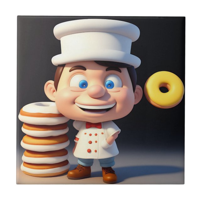 Não Toque nas minhas Rosquinhas, Azulejo cerâmico (Frente)