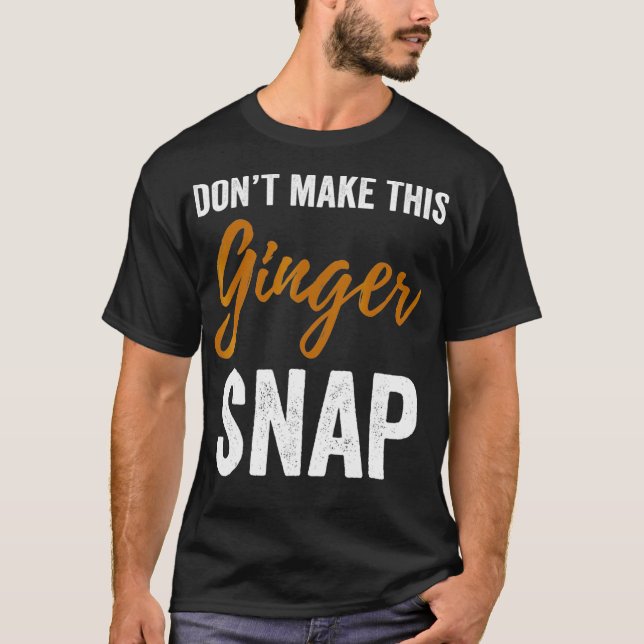 Não Torne Esta Camisa Vermelha Engraçada Do Ginger (Frente)
