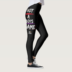 Não Um Jogo De Meninos Leggings Modernas