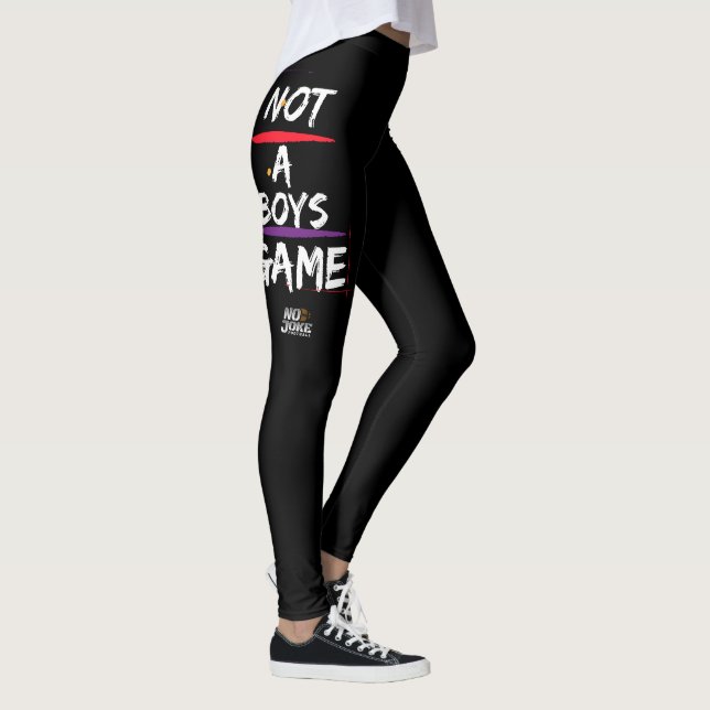 Não Um Jogo De Meninos Leggings Modernas (Direita)