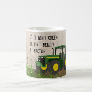 Não um trator se não é caneca de café verde