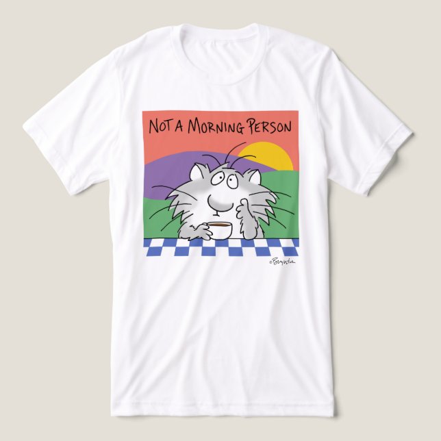 NÃO UMA PESSOA DE MANHÃ por Sandra Boynton (Design frontal)