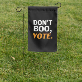 "Não vai buar, vote" Halloween preto branco laranj