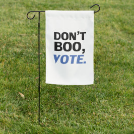 "Não vaias, vota" Azul preto das Halloween branco