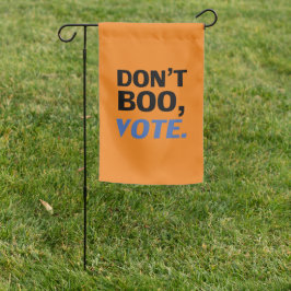 "Não vaias, vota" Laranja azul-escuro do Halloween