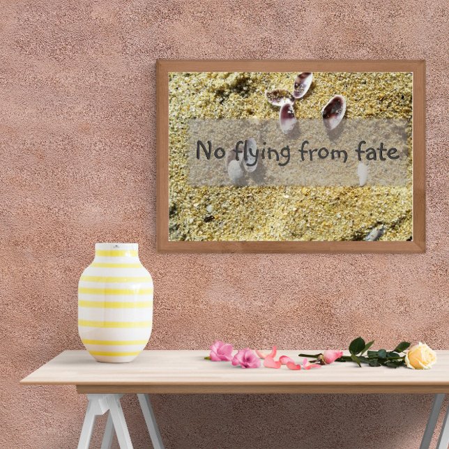 Não voar do destino sabedoria dizendo poster (Criador carregado)