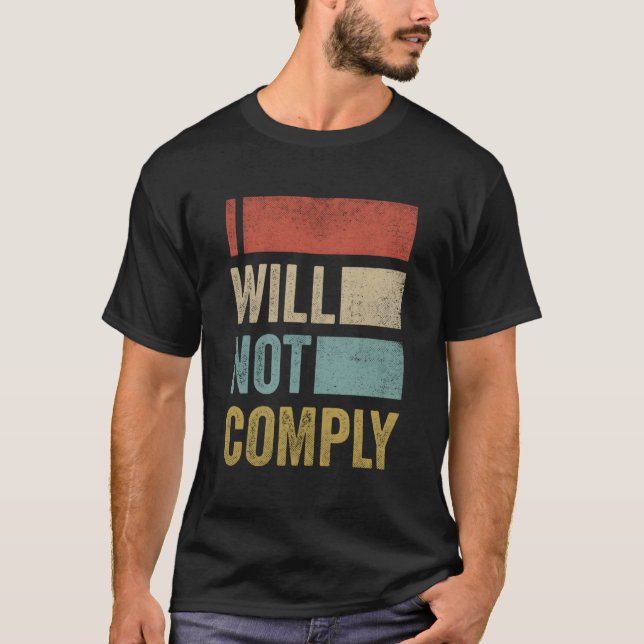 Não Vou Cumprir Camisa - Anti-Vax (Frente)