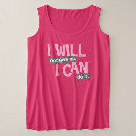 Não vou desistir da camiseta das senhoras rosa pos