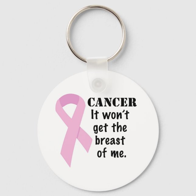 Não vou pegar o meu peito Chaveiro (Frente)