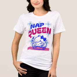 Nap Queen T-Shirt Engraçada Adormecimento Teto par