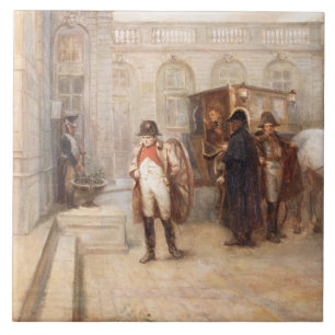 Napoleon após Waterloo (óleo em canvas)