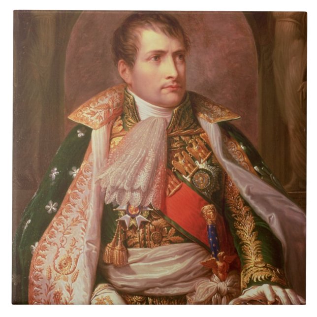 Napoleon Bonaparte (1769-1821), como o rei de (Frente)
