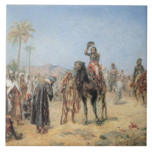Napoleon que chega em uns oásis do egípcio (o ó