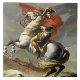 Napoleon que cruza a passagem grande de St Bernard